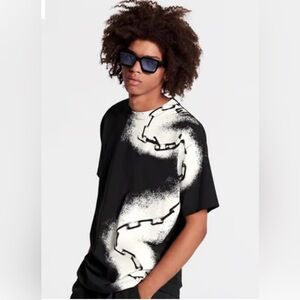 Louis Vuitton Spray Chain T-Shirt in Black, Men's